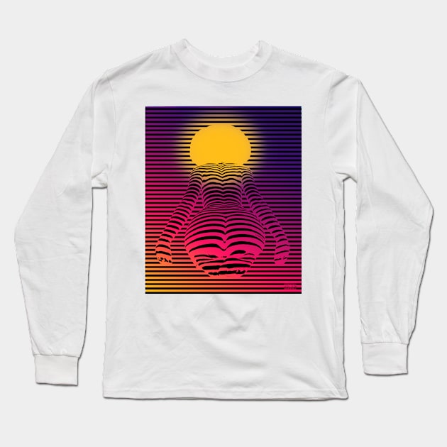 Sun Salutation for the Sun Goddess Long Sleeve T-Shirt by Leon Loveless